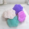 JQ Premium foot-shaped facial cleansing brush with a pleasant texture, a makeup tool for cleansing care / 촉감좋은 고급 발바닥형 세안 브러쉬 클렌징 케어용 메이크업도구