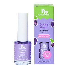 No Nasties Kids Scented Nail Polish - Gummy Grape, Purple 8.5ml