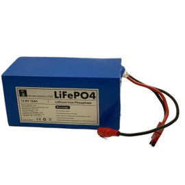 KD1MU 12AH LiFePO4 Battery with 20A Power Panel (BMS) and PP Connector for Ham Radio and GMRS Portable Operations