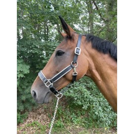 Unbranded Leaders Premium+ Leather Halter For Full/Horse size! Featuring Patent Leather