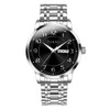 Taxau Silver Waterproof Watches for Men Stainless Steel Dress Men
