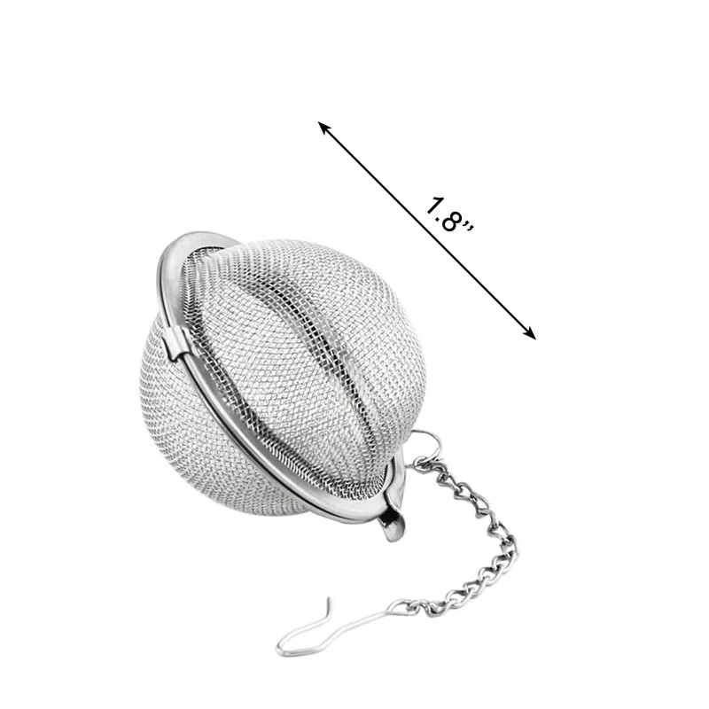 2pcs Stainless Steel Tea Strainer Infuser Ball Mesh Tea Filter