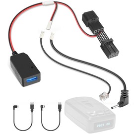 Gonifeto Radar Detector Power Cord Adapter,(10Pin Type-A) Compatible with Subaru Outback,Mazda CX-5,Nissan,Infiniti and More, Connect to Rearview Mirror,RJ11 DC3.5 Radar Charger Cable,Built-in Hidden