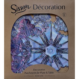 Parchment Paper Leaves for Cheese & Charcuterie Boards - Sisson Distribution Leaves (Pack of 20) (Snowflakes)