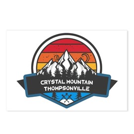 CafePress Crystal Mountain Resort Thompsonville Michigan Postcards (Package of 8), 6"x4" Printed Note Card