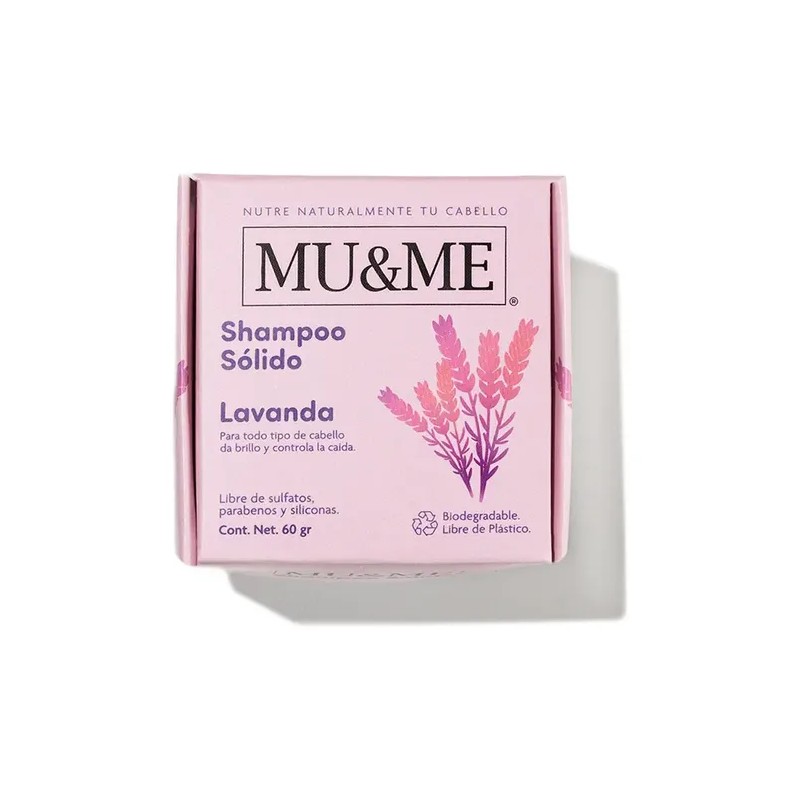 Shampoo Solido Mu&me Lavanda Anticaida 60gr