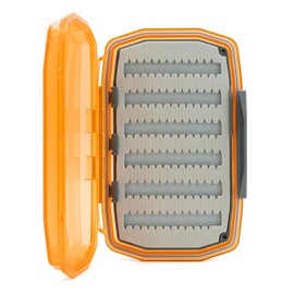 UMPQUA UPG Foam WP Essential Medium Fly Box - Lightweight Versatile Medium-Sized Waterproof Dustproof Quick-Loading Fly Storage Case - Fly Fishing Tackle Organizer - Hot Orange