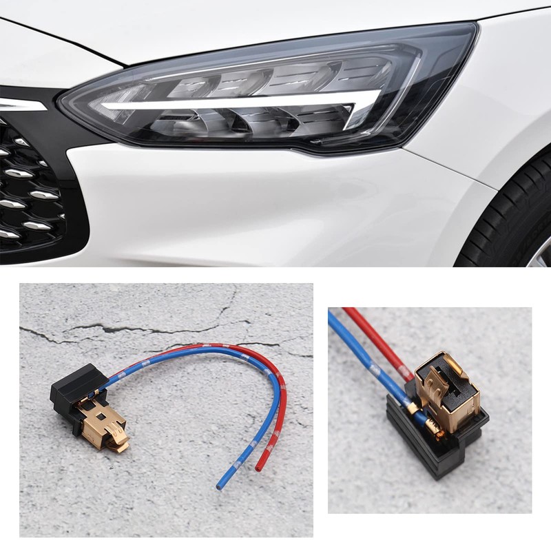 EMSea H1 H3 Car Light Socket Extension Wiring Harness Plug