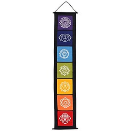 Something Different Chakra Symbol Banner, Fabric Multi-Colour, 29 x 0.2 x 154 cm
