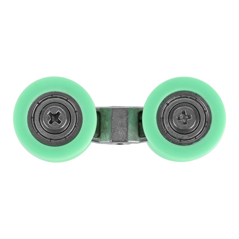 2Pcs UShaped Wheels Stainless Steel 4Wheel Small Rollers Shower Door