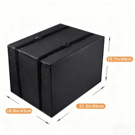 SHUCHUANG Heavy Duty Air Conditioner Cover Outside Unit , AC Protection Insulation Defender,Window AC Cover Outdoor Waterproof Insulation Defender with Adjustable Straps(21.2*16.9*15.7inches)