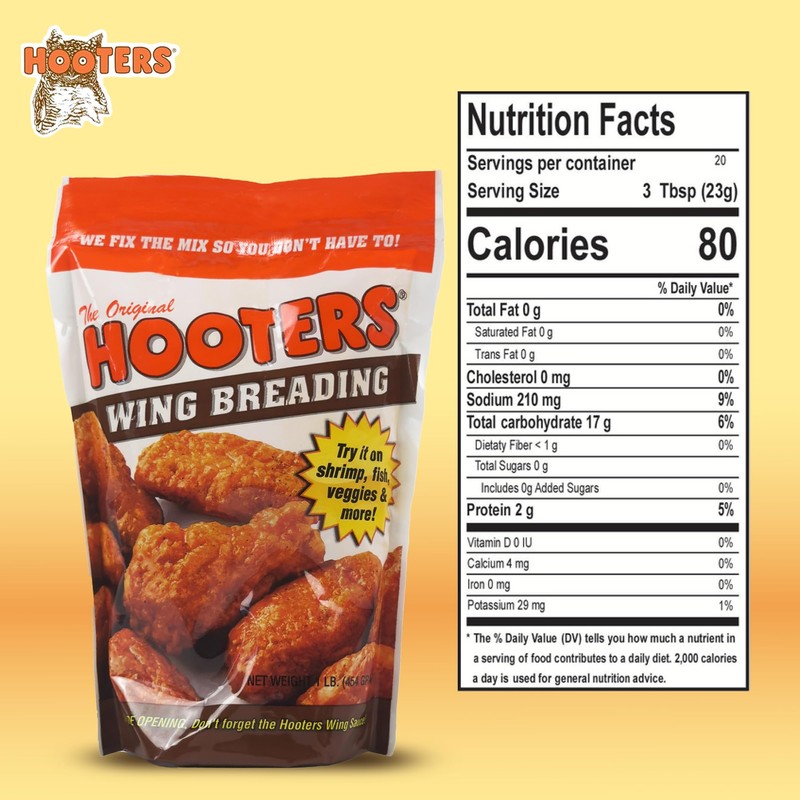 The Original Hooters Wing Breading - Crispy & Crunchy Coating
