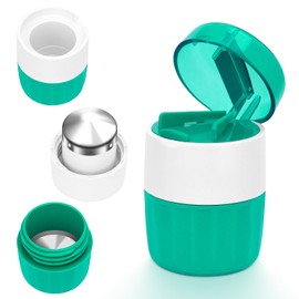 Hysagtek Tablet Mortar Small - 3-in-1 Tablet Mortar with Storage Compartment and Cleaning Brush, Tablets Crushing for Tablets and Pets, Multifunctional Pill Mortar