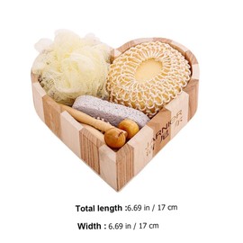 KONTONTY 1set Bath Scrubber Massager Kit Exfoliating Bath Accessories for Relaxing Experience for Gentle Body Face Cleansing Comfortable and Safe Materials