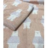 Imabari Towel Face Towel, Set of 2, Border Bear Pattern,