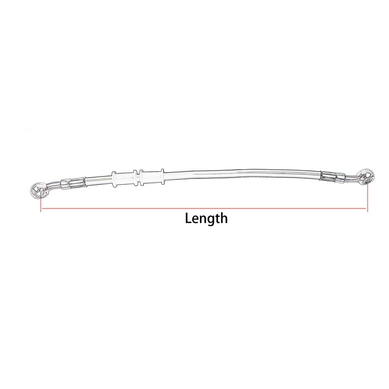 40-220 cm Motorcycle Hydraulic Pipe Braided Oil Brake Hose -