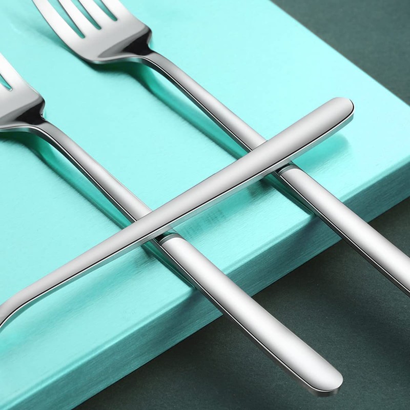 Dessert Forks,Stainless Steel Cutlery Dessert Fork Set, Pack of 12