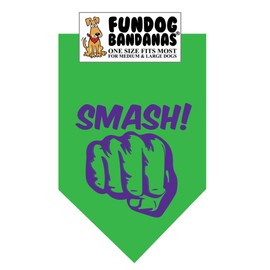 Hulk Smash Dog Bandana (One Size Fits Most for Medium to Large Dogs)