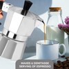 6 Cup Espresso Coffee Maker – Durable Aluminum, Fast Brewing,