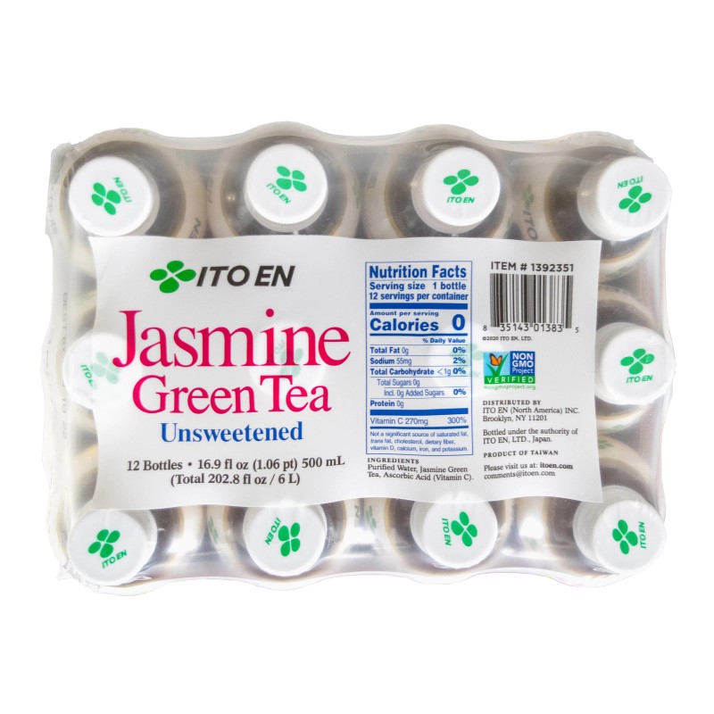 ivanky Ito En Jasmine Green Tea, Unsweetened, 16.9 Fl Oz,