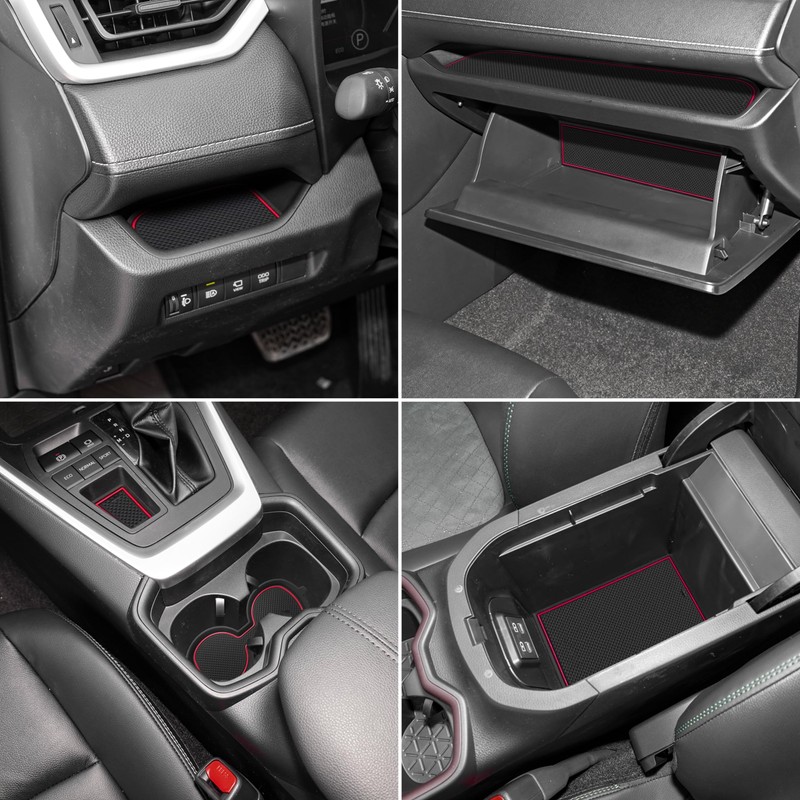 SENSHINE 3D Cup Holder Insert for Toyota Rav4 Accessories 2019-2023