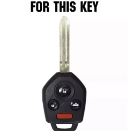 Subaru Wrx 2002-2018 Key Fob Cover Black/white