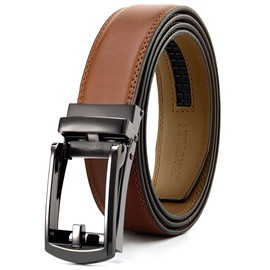 CHAOREN Kids Belt, 1 1/4" Ratchet Boys Belt with Dress Leather, Adjustable for Casual and Formal Wear