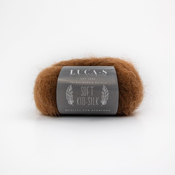 Soft Kid Mohair and Silk Yarn for Knitting, 75% Mohair