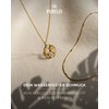 Purelei® World Map Necklace (Gold and Rose Gold) with Pendant