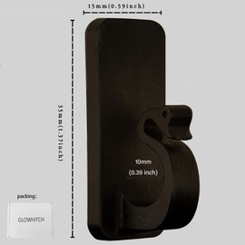 Glowhitch Adhesive Hooks for Outdoor String Lights, Cable Clip for Christmas Lighting Strips