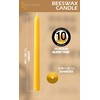 Hyoola 10" Beeswax Taper Candles - 10 Hour Burn Time