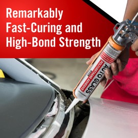 [2 Pack] Polyurethane Windshield Adhesive with Fast Curing Formula - High Bond Strength Window Sealant Compound - Easy Automotive Glass Glue - Windshield Sealant Black - Vehicle & RV Polyurethane Glue