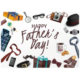 YYNXSY Father's Day Background Happy Father's Day Banner Father's Day Banner Father's Day Photography Background Father's Day Background Surprise Gift for Dad 10X8FT YY-9506