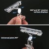 Ginobili 30 Pcs Label Holders Sign Clip, Plastic Clear Rotatable