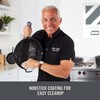 Zakarian By Dash 4.5QT Nonstick Cast Iron Deep Skillet with