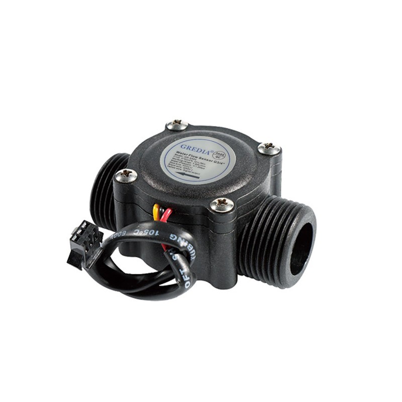 GREDIA 3/4" Water Flow Sensor Food-Grade Switch Hall Effect Flowmeter