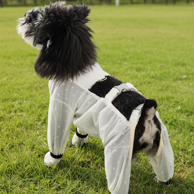 Anti Dust Pants with Shoes for Dogs,(Fit Weight: 1.8-3.2 lbs)