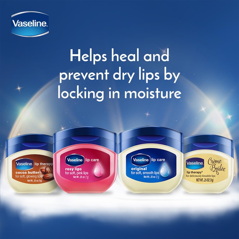 Vaseline Lip Therapy Cocoa Butter, Nourishing Lip Balm for Optimal