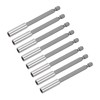 sourcing map 8pcs 1/4 Inch Hex Shank by 4 Inch