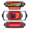 Comfify XL Large Kitchen Strainer - Collapsible Silicone Over-The-Sink Colander