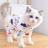 Cat Jumpsuit Cute Soft Breathable Lightweight Reduce Lost Hair Cotton