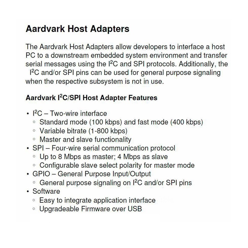 TP240141 I2C SPI Host Adapter Online Programming Field Debugging USB