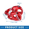A ABSOPRO Mountain Bike Stem Handlebar 35mm Aluminium Alloy Red
