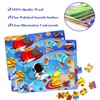 Puzzles for Kids Ages 4-8, 6 Pack Wooden Jigsaw Puzzles