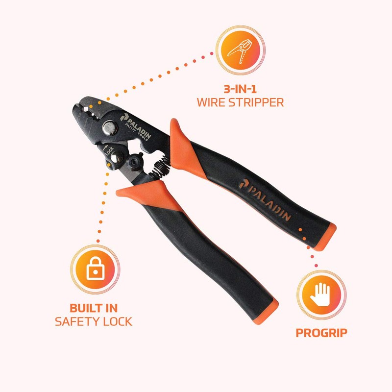 Greenlee PA1177 Pro-Grip 3 en 1 pelacables de fibra óptica