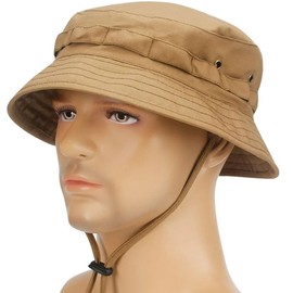 RALSPEC Tan Bucket Hat Desert Bush Jungle Short Brim British Army Military Sun Cap Khaki Brown Cadet Airsoft Boonie