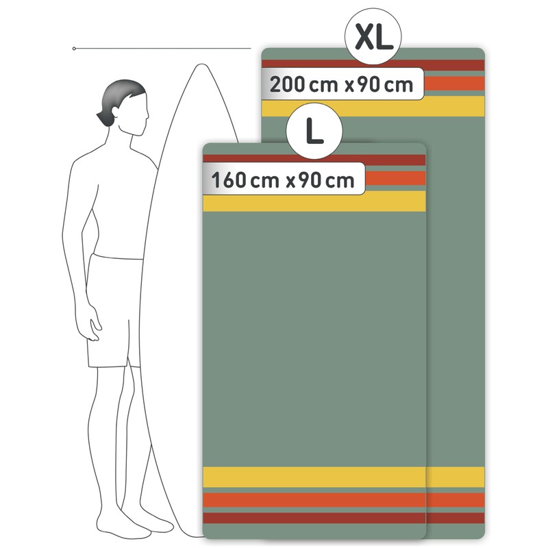 Fit-Flip XXL Beach Towel, Microfibre Bath Towel, Beach Towels, Lightweight