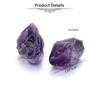 Jovivi 2pcs Raw Amethyst Crystals,Large 1.6-2.2" Healing Crystals Natural Rough