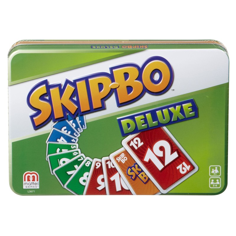 Mattel Games, SKIP Bo , tin box version, sequencying card