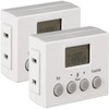 Westek TE22DHB Indoor 1-Outlet Weekly Digital Bar Timer, 2-Pack